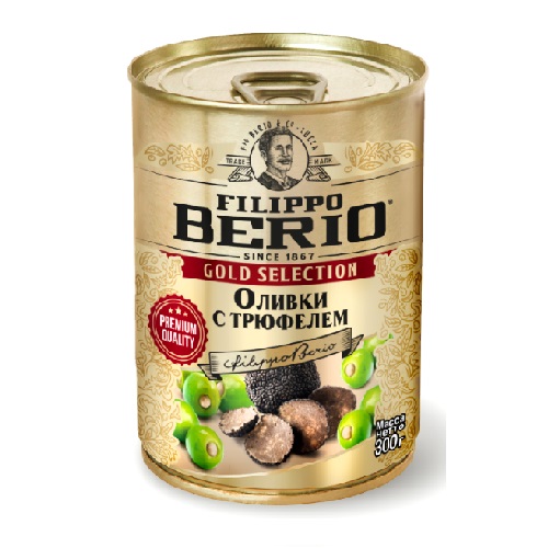 Filippo Berio оливки с трюфелем, 300 гр